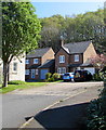 Houses at the northeast end of Buckland Drive, Bwlch, Powys