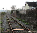 Single-track railway from Rhiwderin towards Bassaleg Junction