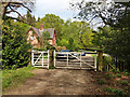 End of bridleway from Parish Lane, Pease Pottage