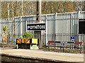 Platform 1 in Poynton Railway Station