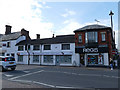 Shops on Congleton Road opposite the market hall