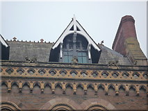 SO5039 : Detail of Dormers on Hereford Library/Museum/Art Gallery by Fabian Musto