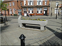 TL8783 : Horse trough in Thetford Market Place by Adrian S Pye