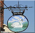 The sign of The Swan Hotel,  Harleston