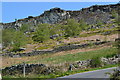 Rock-strewn slope below Curbar Edge