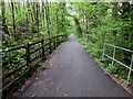 Footpath/cycleway on the route of a dismantled railway, Ystradgynlais 