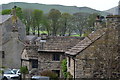 View over houses in The Stones, Castleton