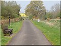 Seats at the half way point along the Newry Canal Towpath