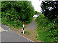 Path from the west side of the A4049, Fleur-de-lis