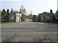 SW7122 : Double lodge entrance to Trelowarren estate by Philip Halling
