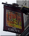 Sign for the Grove Hotel, Everton