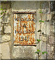 Milestone plate at the Roundhouse, Chalford