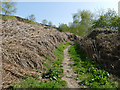 Start of a footpath above High Farnhill