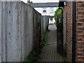 Twitten or alleyway in Staplecross village