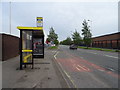 Bus stop and shelter on Long Lane (B5197), Fazakerley