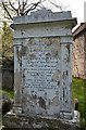 A memorial to John Mackay Wilson in Tweedmouth Parish Churchyard