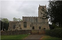 TL1586 : St Nicholas' church, Glatton by David Howard