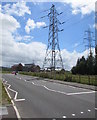 Electricity pylons near Premier Inn, Llanfoist