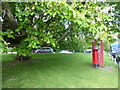 Circular seat on the village green