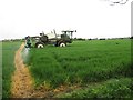 NZ1176 : Crop Spraying (hopefully Eco friendly) by Les Hull