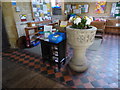 St Mary Magdalene, Sheet: flowers on the font