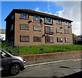 Derelict block of flats in Pontlottyn