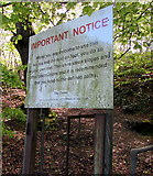 SO1106 : Important Notice near Rhymney by Jaggery