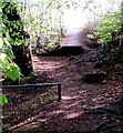 Track and path above the  B4257 near Rhymney