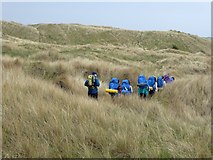 NT4985 : Expedition along the coastal path at West Links by Oliver Dixon