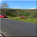 Roadside bench with a view of Abertysswg