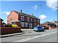 Houses on Wrexham Road (A525), Marchwiel