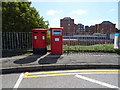 Postboxes on Station Approach Wrexham