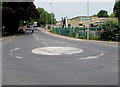 B3165 mini-roundabout, Lyme Regis