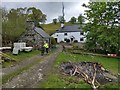 Bryn-Meredydd farm and radio mast