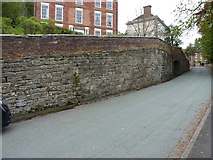 SJ6604 : Listed retaining wall on Darby Road by Richard Law