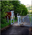 Barriers across a footpath and cycleway, Rhymney