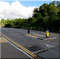 Pedestrian refuge near Abertysswg