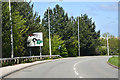 Crossing bridge over A55 at Bodelwyddan