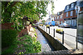 Stream running alongside Fore Street in Budleigh Salterton