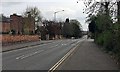 South on Cliff Hill, the southern end of Coventry Road in Warwick