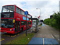 Bus stop and shelter on Newham Way (A13)