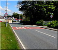 Start of the 30 zone on the A475 in Lampeter