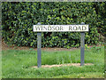 Windsor Road sign