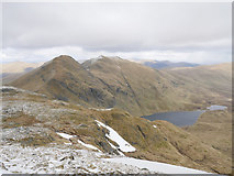 NN6343 : View to An Stùc and Meall Garbh by James T M Towill