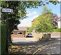 Toiledau/Toilets direction sign, New Street, Lampeter