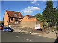 Safety fencing at the rear of a Coten End property, Warwick