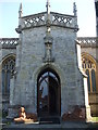 A church guarded by lions