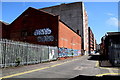 Graffiti along Kent Street, Belfast