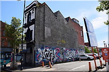 J3374 : Graffiti along North Street, Belfast by Kenneth  Allen