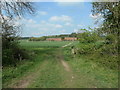 SE3750 : Public footpath heading north-east to Stockeld Beck by Christine Johnstone